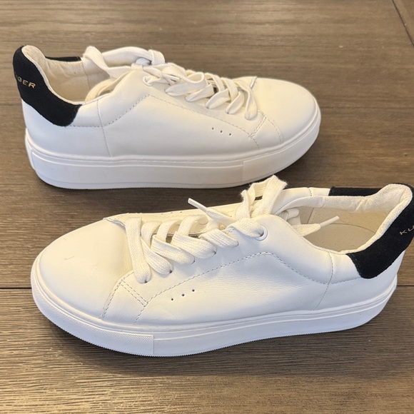 Kurt Geiger White Sneakers with Black Detail. Worn only a couple of times. - Picture 6 of 7